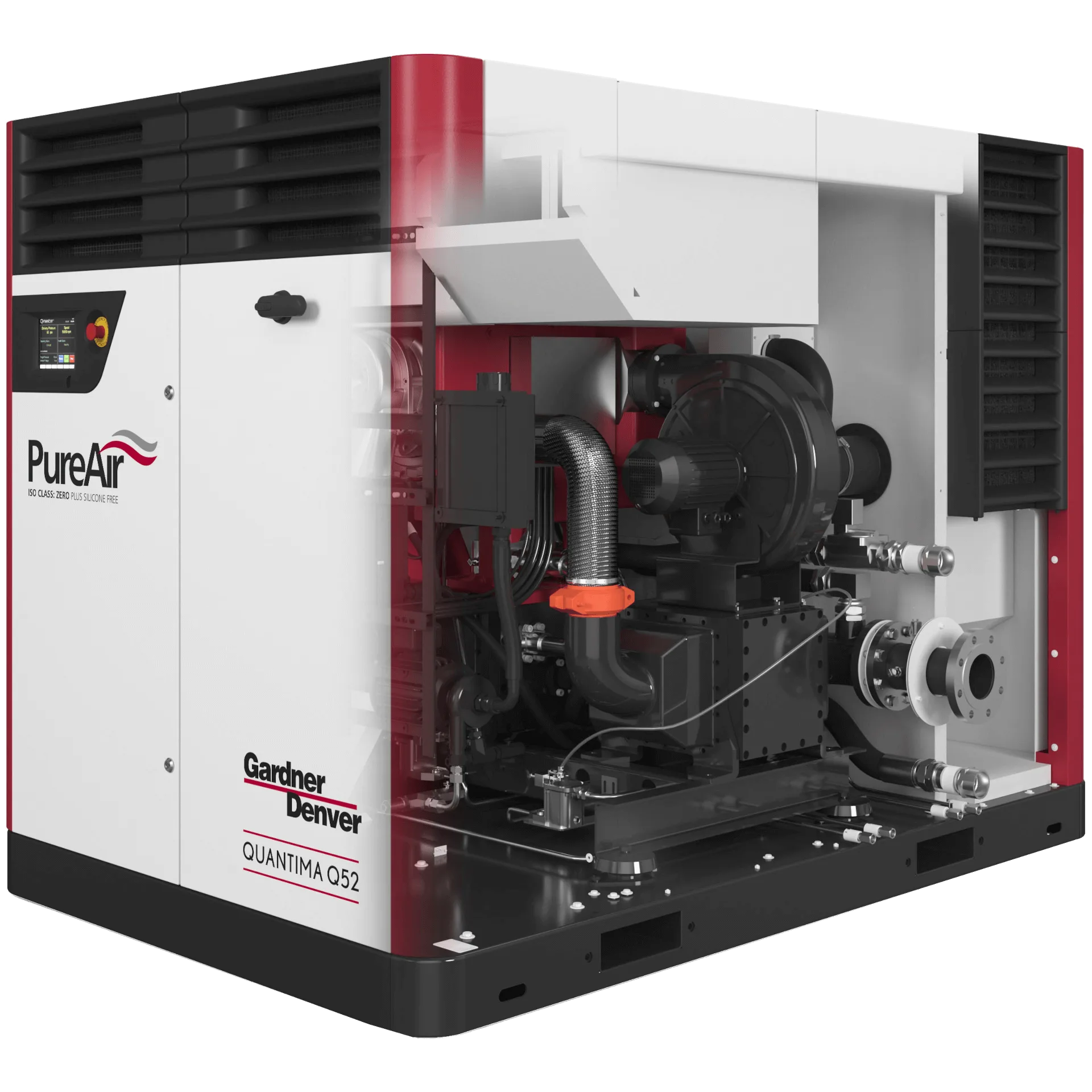 Compressor de Ar Isento de Óleo Parafuso Rotativo – 2 Estágios