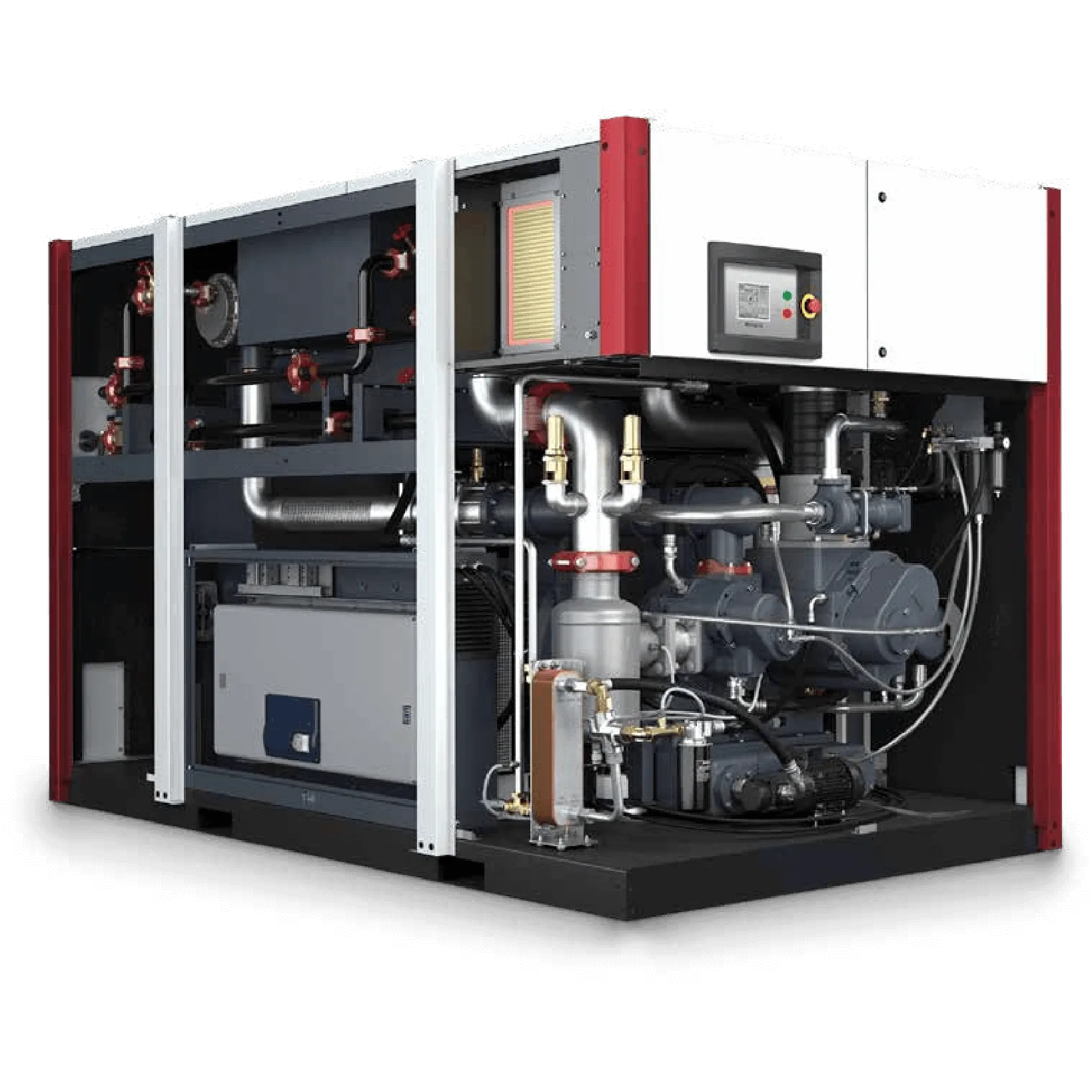 Compressores de Ar de Parafusos Isentos de Óleo de 2 Estágios